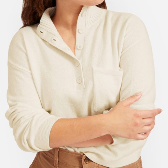 Everlane Women's Cream Sweater. 100% cashmere! - Picture 5 of 6